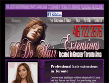 Tablet Screenshot of idohairextensions.com